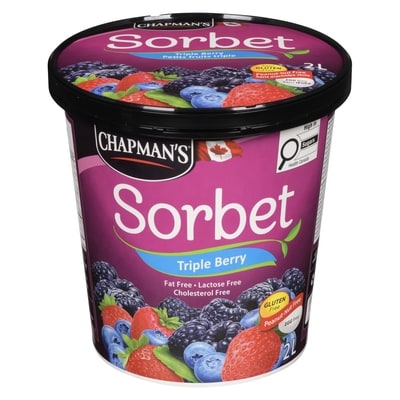 Chapmans Triple Berry Sorbet 2 l, $0.45/100ml
