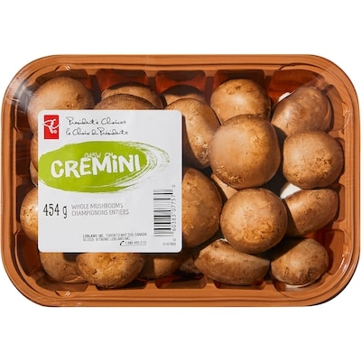 President's Choice Whole Cremini Mushrooms 454 g, $1.03/100g