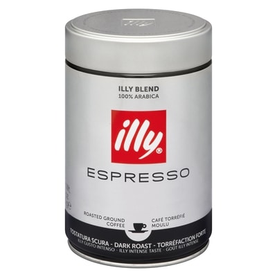 Illy Ground Coffee, Dark Roast Espresso 250 g, $6.80/100g