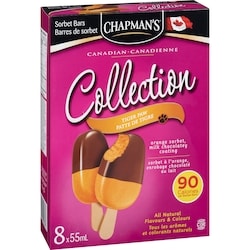 Sorbet - Crucial × Paragon ① Chapmans Canadian Collection Tiger Paw Sorbet Bar - 8 ea | Fortinos