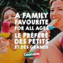 The Original Ice Pop Creamsicle Bars sweet treat made with natural