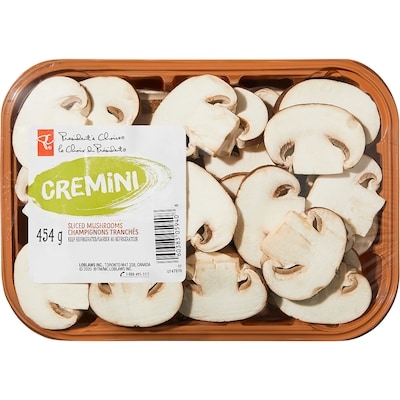 President's Choice Sliced Cremini Mushrooms 454 g, $1.10/100g