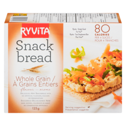 Ryvita Snackbread, Multigrain 125 g, $3.83/100g