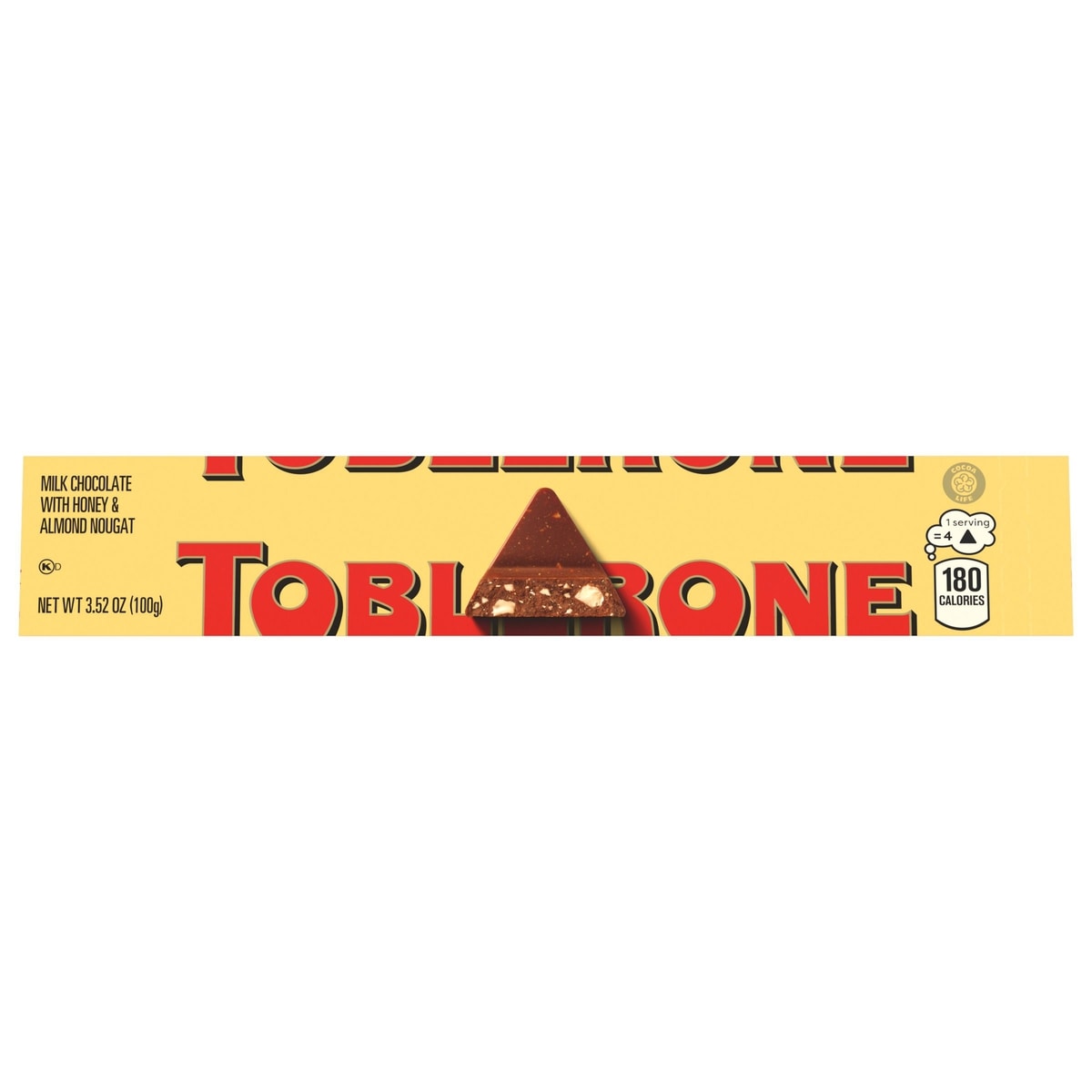 Toblerone Milk Chocolate with Honey and Almond Nougat Bar 100 g, $4.29/100g