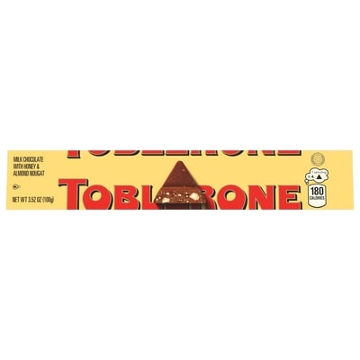 Toblerone Tablette de chocolat au lait avec nougat au miel et aux amandes 100 g, 3,50 $/100g