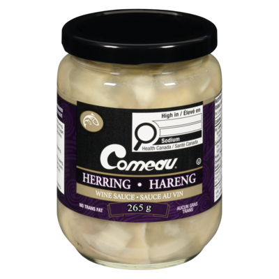 Comeau Herring In Wine Sauce 265 g, $2.26/100g
