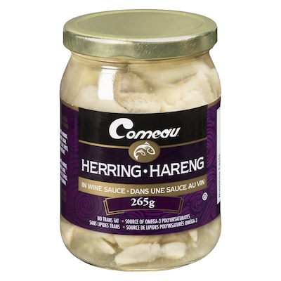 Comeau Hareng dans une sauce au vin 265 g, 2,26 $/100g