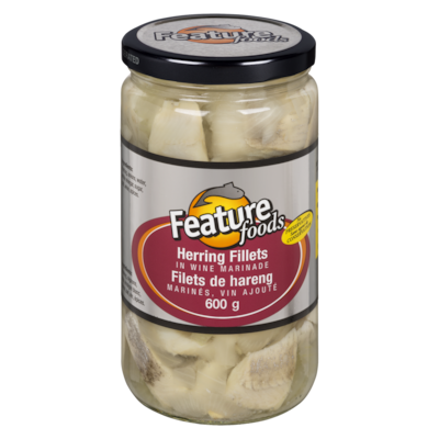 Feature Foods Herring Fillets in Wine Marinade 600 g, $1.67/100g