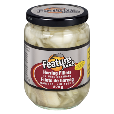 Feature Foods Herring Fillets in Wine Marinade 320 g, $2.03/100g