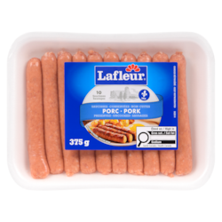 Lafleur Pure Pork  Fresh Sausage 375 g, $1.20/100g