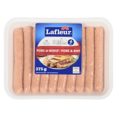 Lafleur Pork & Beef Fresh Sausage 375 g, $1.73/100g