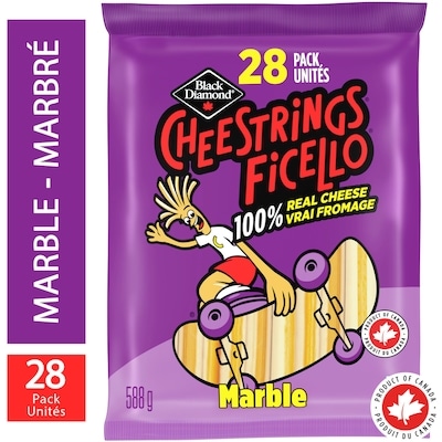 Black Diamond Marble Cheestrings 588 g, $2.38/100g