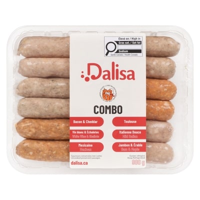 Dalisa Pork Sausage Combo     900 g, $1.67/100g