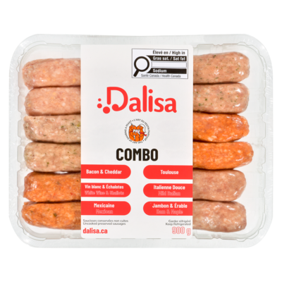 Dalisa Pork Sausage Combo 900 g, $1.44/100g