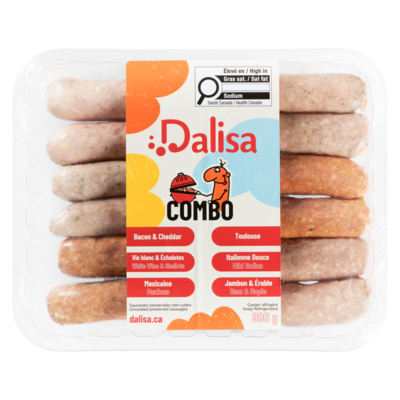 Dalisa Pork Sausage Combo 900 g, $1.55/100g