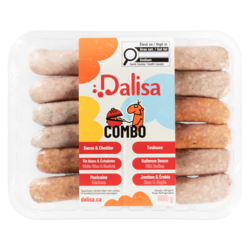 Dalisa Combo saucisses de porc Dalisa 900 g, 1,55 $/100g