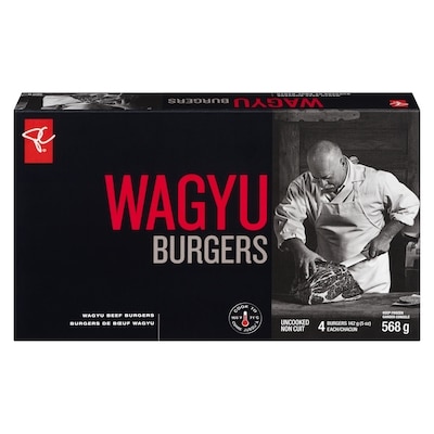 PC Black Label Wagyu Beef Burgers 568 g, $2.64/100g
