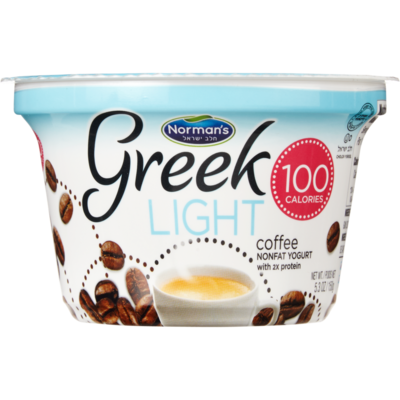 Norman Yogourt grec café léger casher 150 g, 1,86 $/100g