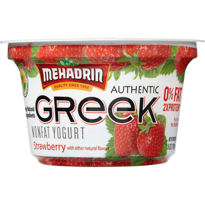 Mehadrin Yogourt grec Minigo fraises 170 g, 2,05 $/100g