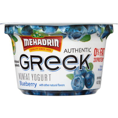 Mehadrin Greek Yogurt, Blueberry 170 g, $2.23/100g