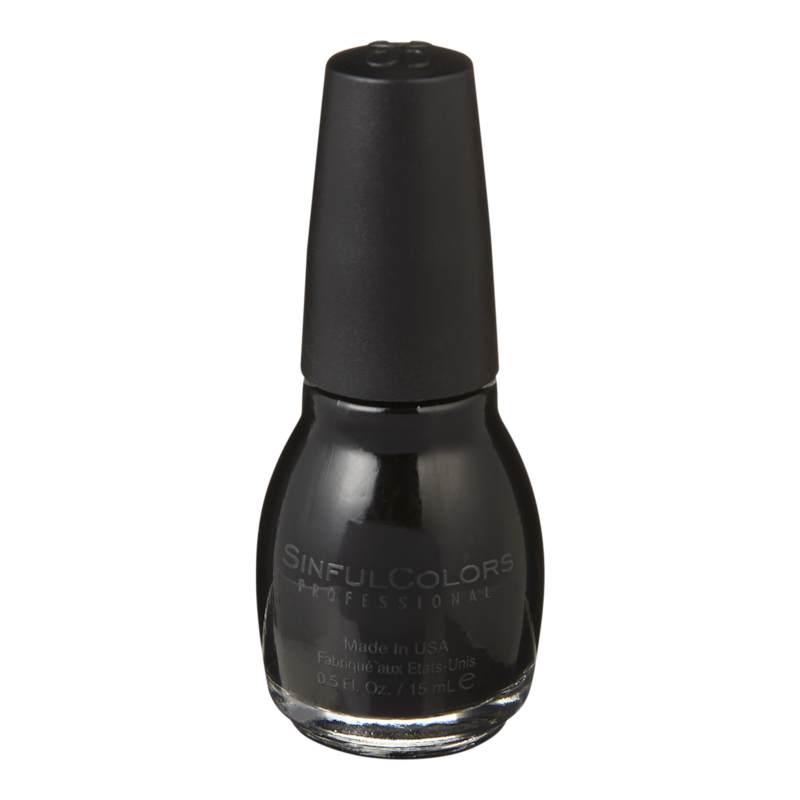 Professional Nail Polish Enamel, Black On Black
