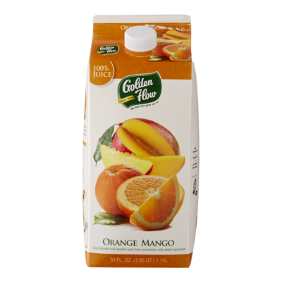 Golden Flow Orange Mango Juice 1.75 l, $0.60/100ml
