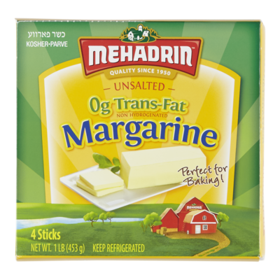 Mehadrin Margarine, Trans Fat Free 453 g, $1.21/100g