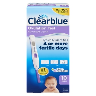 Clearblue Advanced Digital Ovulation Test 10 ea, $5.80/1ea