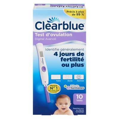 Clearblue Test d’ovulation numérique Advanced 10 ea, 5,80 $/1ch