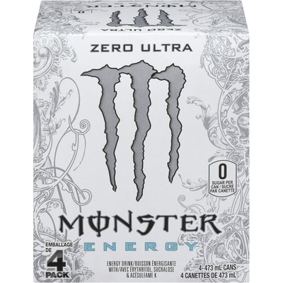 Monster Energy Zéro Ultra 4x473.0 ml, 0,63 $/100ml