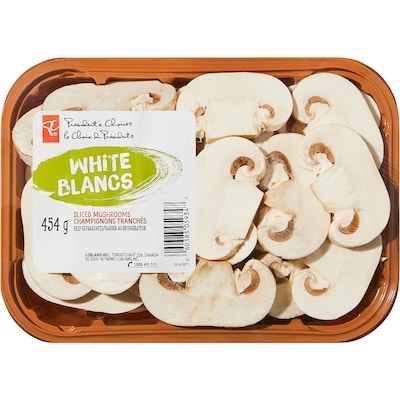President's Choice Sliced White Mushrooms 454 g, $0.88/100g