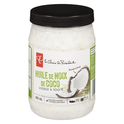 le Choix du Président Huile de noix de coco vierge à 100 % pressée à froid 860 ml, 1,98 $/100ml