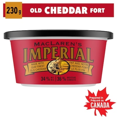 MacLaren’s Tartinade de fromage 230 g, 4,34 $/100g