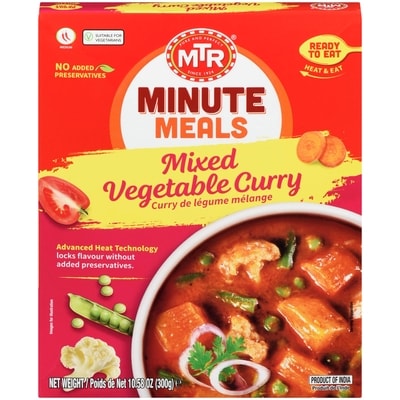 MTR Mixed Veg Curry 300 g, $1.00/100g