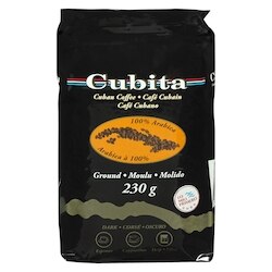 Cubita Ground Coffee      230 g, $2.17/100g
