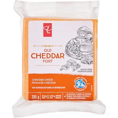 le Choix du Président Bloc de fromage Cheddar Fort 250 g, 3,60 $/100g
