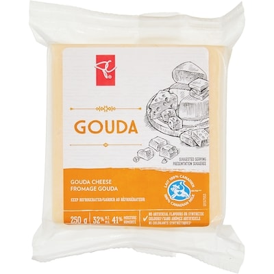 President's Choice Gouda Cheese 250 g, $3.00/100g