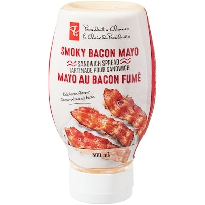 President's Choice Smoky Bacon Mayo Sandwich Spread 300 ml, $1.17/100ml