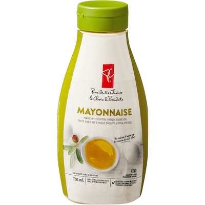 President's Choice Mayonnaise Made with Extra Virgin Olive Oil 750 ml, $0.80/100ml