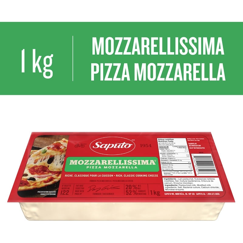 Mozzarellissima Saputo râpée