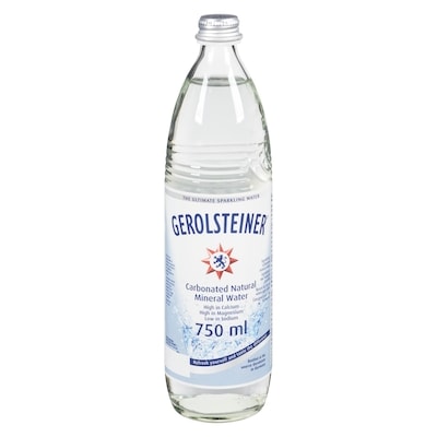 Gerolsteiner Mineral Water 750 ml, $0.40/100ml