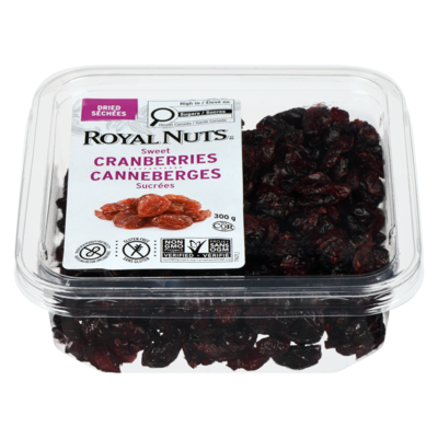 Royal Nuts Canneberges séchées 300 g, 2,67 $/100g