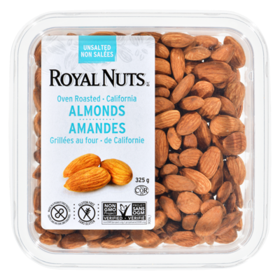 Royal Nuts Amandes grillées à sec 325 g, 4,62 $/100g