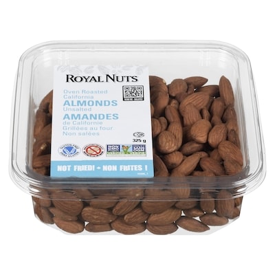 Royal Nuts Amandes grillées à sec 325 g, 4,31 $/100g