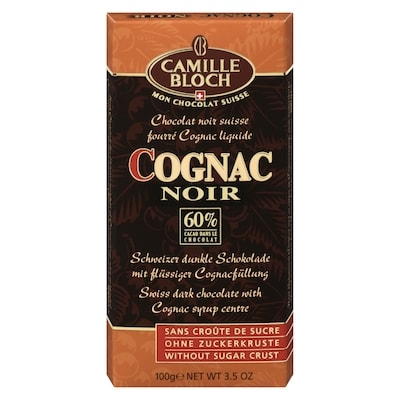 Camille Bloch Dark Chocolate With Cognac 100 g, $4.79/100g