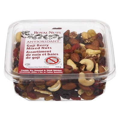 Royal Nuts Baies de goji et noix mélangées 350 g, 3,14 $/100g