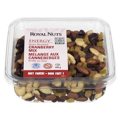 Royal Nuts Mélange de noix et de canneberges 350 g, 2,86 $/100g