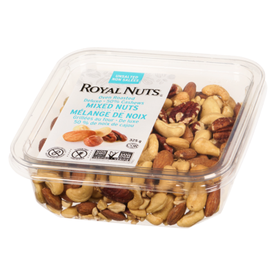 Mélange de noix grillées à sec non salées