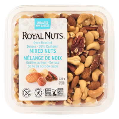 Mélange de noix grillées à sec non salées