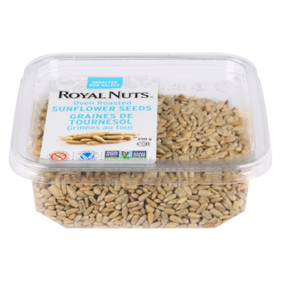 Royal Nuts Graines de tournesol décortiquées et grillées à sec non salées 250 g, 2,40 $/100g